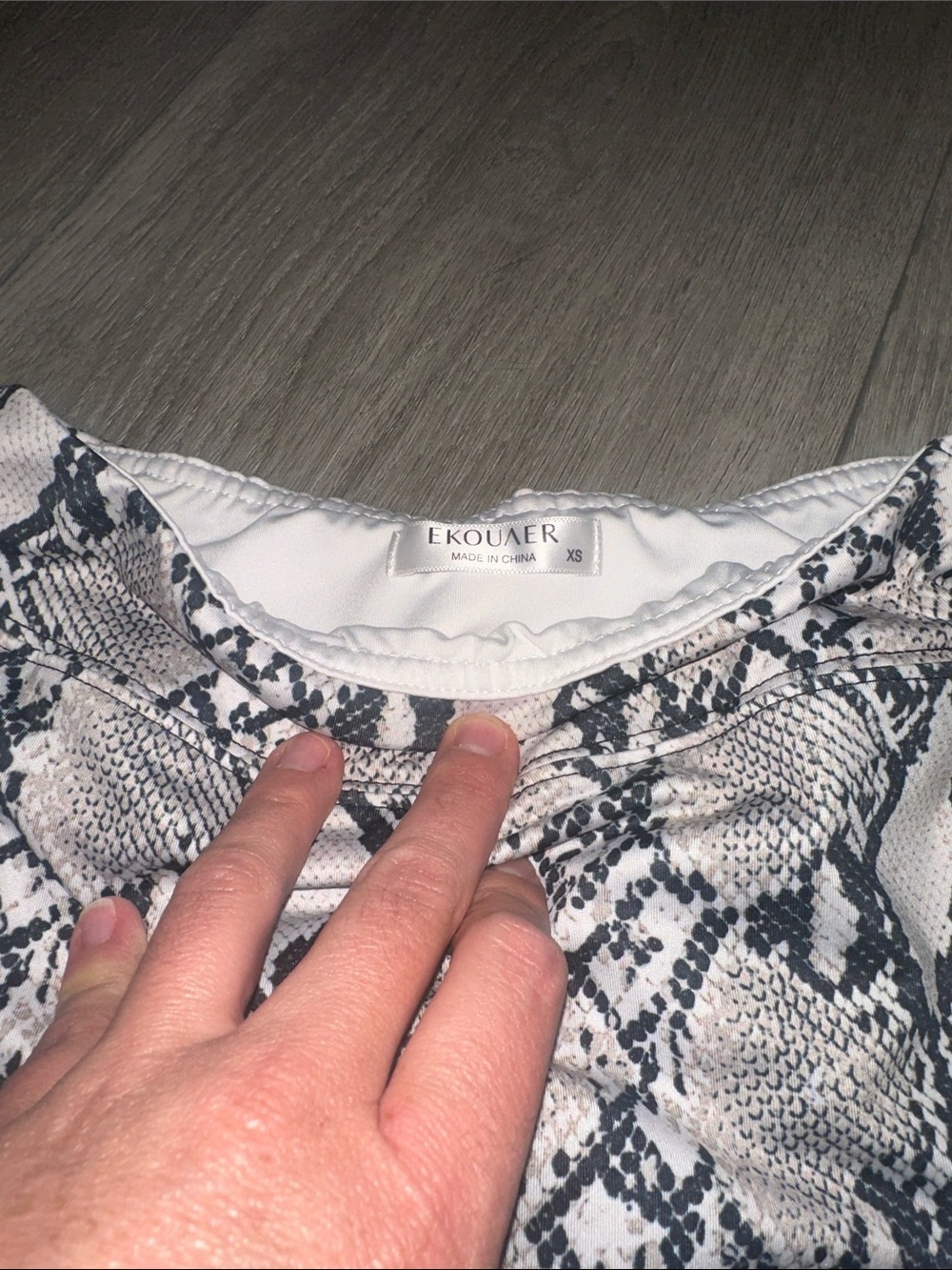 Womens Snake Print Skort - Black & Cream size XS - Picture 2 of 6